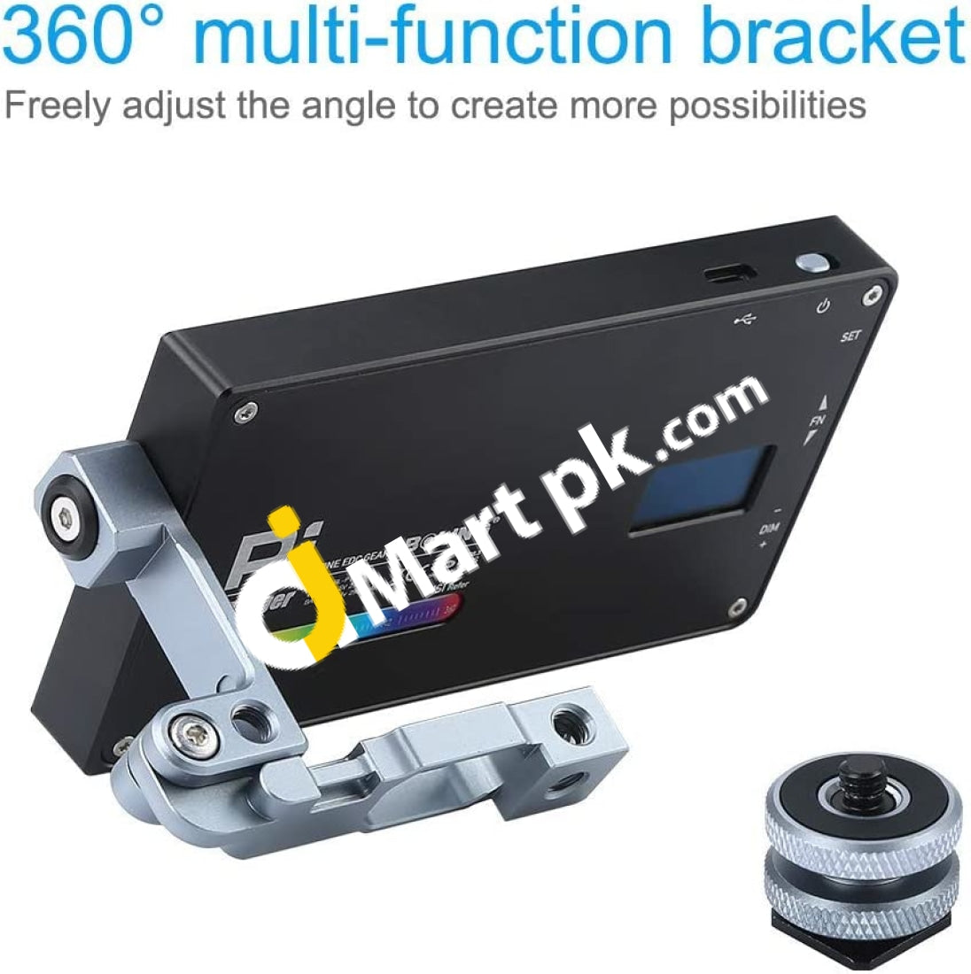 Boling Bl-P1 Rgb Led Full Color Camera/Camcorder Light Pocket Size Rechargeable Video With