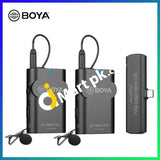 Boya By-Wm4 Pro-K6 2.4G Wireless Microphone System With Type-C Interface Receiver - Imported From Uk