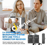 Boya By-Wm4 Pro-K6 2.4G Wireless Microphone System With Type-C Interface Receiver - Imported From Uk
