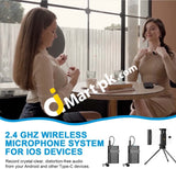 Boya By-Wm4 Pro-K6 (Tx+Tx+Rxuc) Dual-Channel 2.4Ghz Wireless Lavalier Microphone System With Type-C
