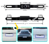 Car Rear View Camera License Plate Vehicle Backup With 7 Infrared Night Vision Waterproof High