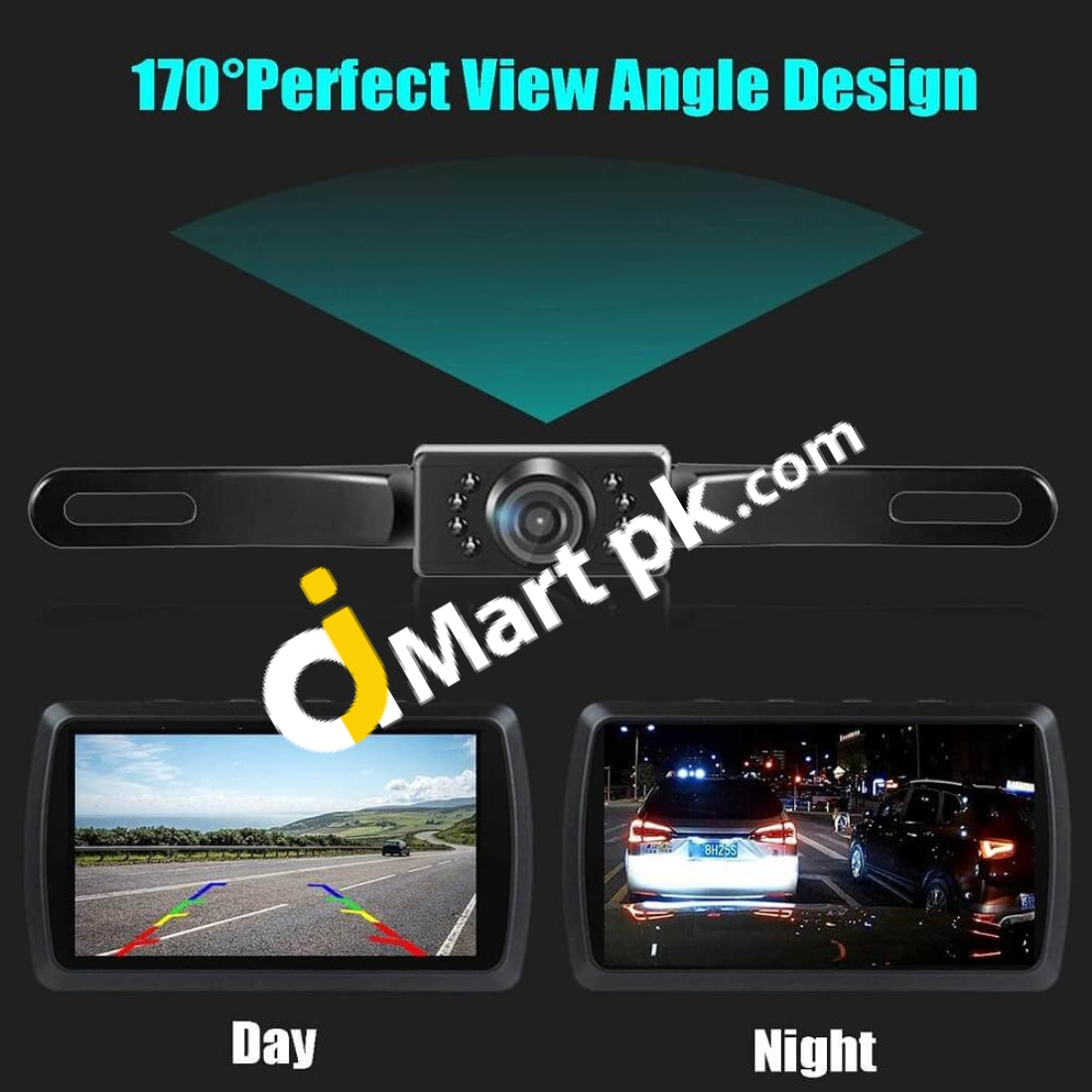 Car Rear View Camera License Plate Vehicle Backup With 7 Infrared Night Vision Waterproof High