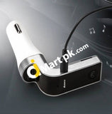 Carg7 Bluetooth Usb Car Charger Fm Transmitter With Sd Card Slot - Imported From Uk