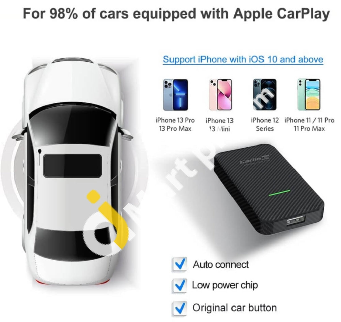 Carlinkit Wireless Apple CarPlay Android Auto Adapter Dongle
