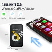 Carlinkit Wireless Apple CarPlay Android Auto Adapter Dongle, Compatible with All Factory Apple CarPlay Cars, 4.0 Newest Version - Imported from UK