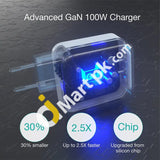Choetech 100W Pd Gan Dual Port Usb-C Wall Charger - Imported From Uk