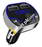 Clydek Car Fm Transmitter Bluetooth 5.0 Audio Adapter With Dual Usb Port Mp3 Player Charger Support