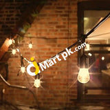 String Light Waterproof 9 Heads E27 40W Lamp For Garden Porches Pergola Outdoor Xmas Decor With Uk