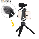 Comica Cvm-Vm10-K2 Multifunction Smartphone Mic With Tripod For Iphone And Android - Imported From