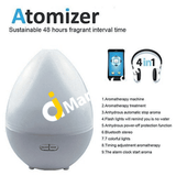 Ultrasonic Essential Oil Diffuser Humidifier Aromatherapy 450Ml With Bluetooth 4.1V + 7 Color