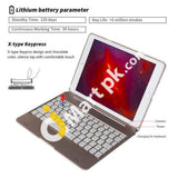 Cooper Keyboard Bluetooth Cases F8S For Ipad Air 2 Pro 9.7 With 7 Color Led Backlight - Imported