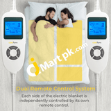 Cosihome® Double Size (190X137Cm) Luxury Blanket With Dual Remote Control 9 Heat Settings Upper &