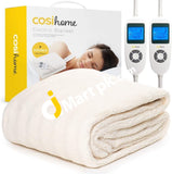 Cosihome® Double Size (190X137Cm) Luxury Blanket With Dual Remote Control 9 Heat Settings Upper &