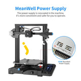 3D Printer Creality Ender 3 V2 Upgraded With Silent Motherboard Meanwell Power Supply Carborundum