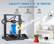 Creality Ender 3 V2 3D Printer, Newest FDM All Metal Upgraded 3D Printer with Silent Motherboard, Meanwell Power Supply, Carborundum Glass Bed Platform, Resume Printing Function, Print Size 220x220x250mm  - Imported from UK