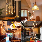 Crown Led Warm White Bulb E27 360Lm 2200K El20 Antique Filament Lighting In Retro Vintage Industrial