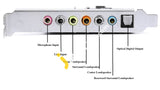 Csl 7.1 Pci Sound Card - 8-Channel Surround + Toslink Optical Audio Out -Imported From Uk