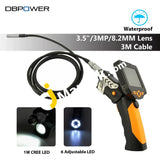 Dbpower Professional Digital Endoscope 3.5 Color Lcd Usb Borescope Inspection Video Camera 3M 8.2Mm