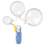Deallink 2 Led Main Lens Interchangeable Type Magnifier 3 Replaceable Lenses 2.5X 5X And 16X -