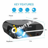 Deeplee Video Projector 3500 Lumens Lcd 1080P Full-Hd Led Portable Multimedia Home Theater