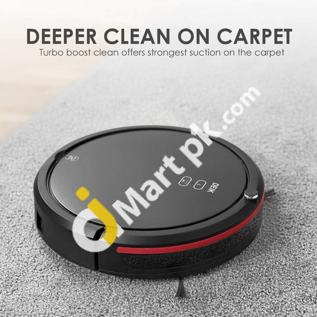 Robotic Vacuum Cleaner Deik Self-Charging With Hepa Filter For Hard Surface Floors & Thin Carpets -