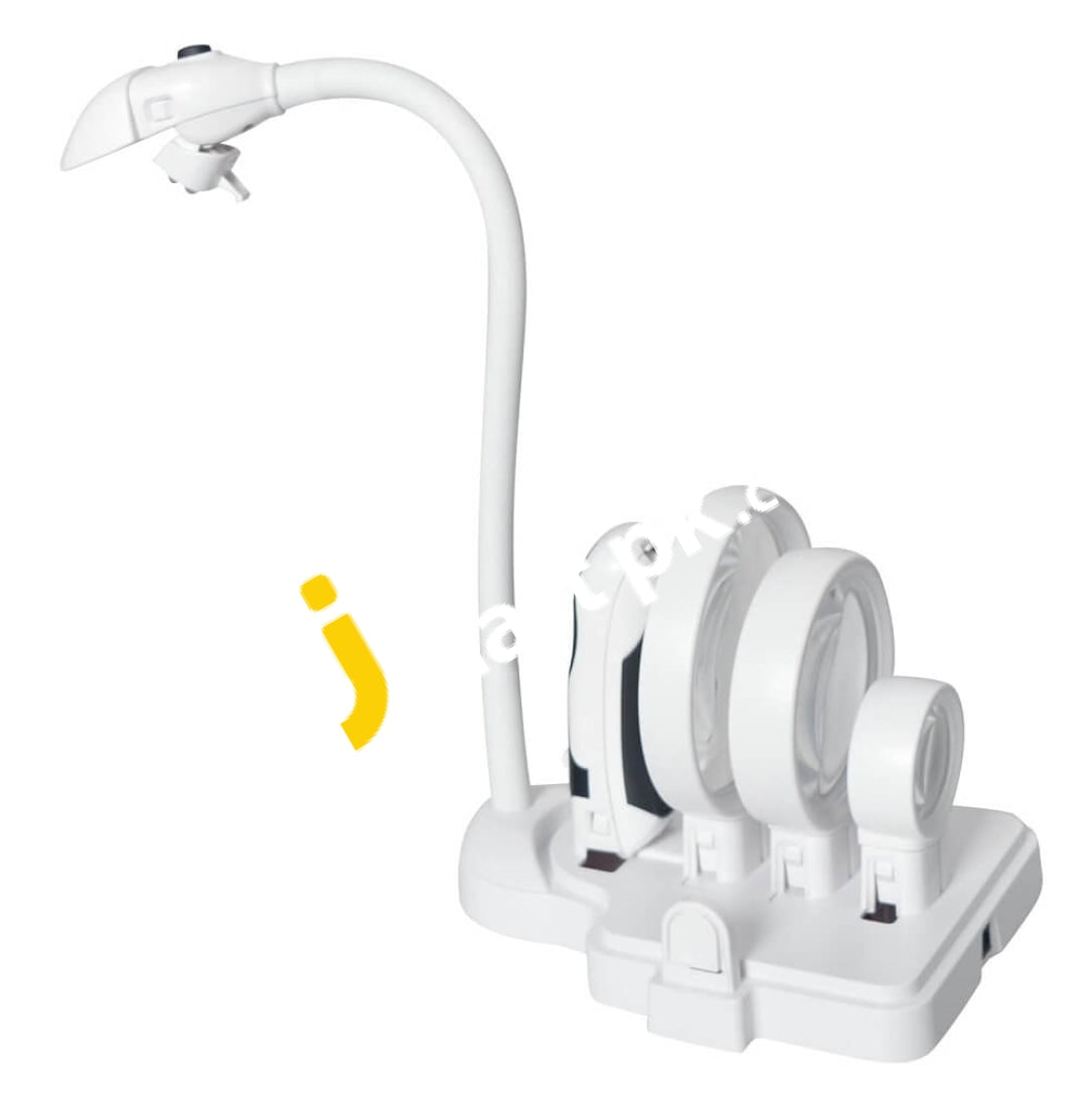  Delixike 5X Dimmable Magnifying Lamp,Large Hands Free