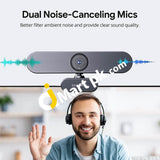 Depstech Dw50 4K Webcam Autofocus 8Mp Sony Sensor Web Camera Noise-Canceling Low-Light Correction