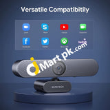 Depstech Dw50 4K Webcam Autofocus 8Mp Sony Sensor Web Camera Noise-Canceling Low-Light Correction