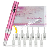 Derma Pen Tbphp M1 (Upgraded) Wireless Micro-Needling With Lcd Screen 12X Cartridges For Skin Care