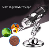 Digital Usb Microscope Electronic Magnifier 10X-500X With Stand - Imported From Uk