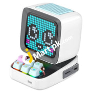 Divoom Ditoo Multifunctional Pixel Art Bluetooth Speaker with App Controlled, Programmable RGB LED Screen, 16X16 LED Front Panel, Mechanical Keyboard, Smart Alarm Clock, Supports TF Card & Radio - Imported from UK