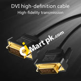 Dvi To Cable Dual Link Gold Plated 3Ft D For Laptop Projector Hdtv - Imported From Uk