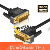 Dvi To Cable Dual Link Gold Plated 3Ft D For Laptop Projector Hdtv - Imported From Uk