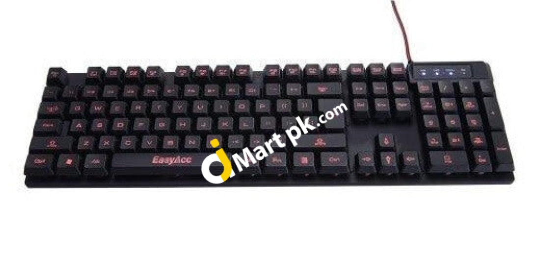 Easyacc Wired Gaming Keyboard With 3-Color Led Backlighting - Imported From Uk