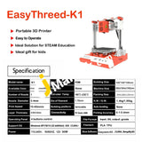 Easythreed K1 Desktop Mini 3D Printer (Unassembled) For Household Education - Imported From Uk