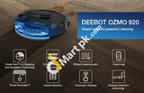 Ecovacs Deebot Ozmo 920 2-In-1 Mopping Robotic Vacuum With Laser Navigation 3.0 Works Alexa & App -