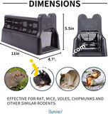 Electronic Rodent Trap For Rats & Mice 7000V Shock Instant Killer With Anti-Escape Door - Imported