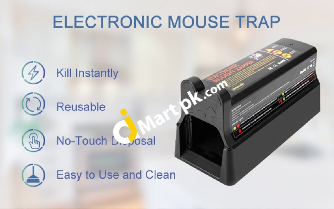 Electric-rat-trap That Kill Instantly, Upgraded Electric-Mouse-Trap Work for Indoor, Rodent-Zapper with 7000V High Voltage Shock, Humane-Mouse-Trap