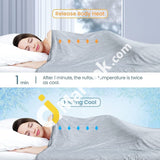 Elegear Cooling Blanket To Keep Adults Kids & Babies Cool On Warm Nights Japanese Q-Max Arc-Chill