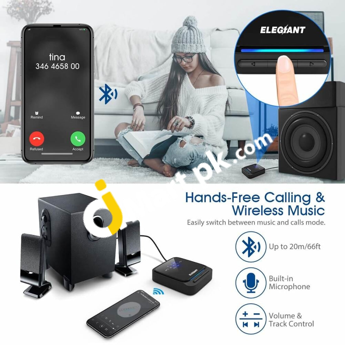 Bluetooth 5.0 Transmitter Receiver, 2 In 1 Wireless Aptx Hd Audio 3.5mm  Jack Adapter Support Aptx Low Latency, For Tv/car/nintendo Switch/speaker,  Pai