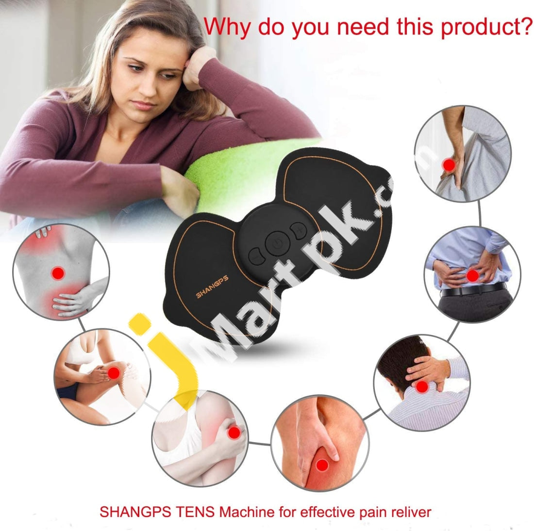 WiTouch Wireless TENS Unit for Back Pain