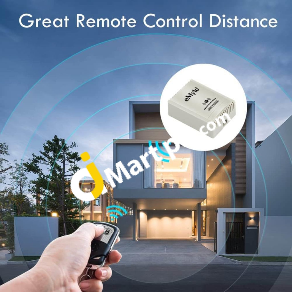 eMylo RF Remote Control Switch, 2 Channel Wireless Relay Module RF Rel ...