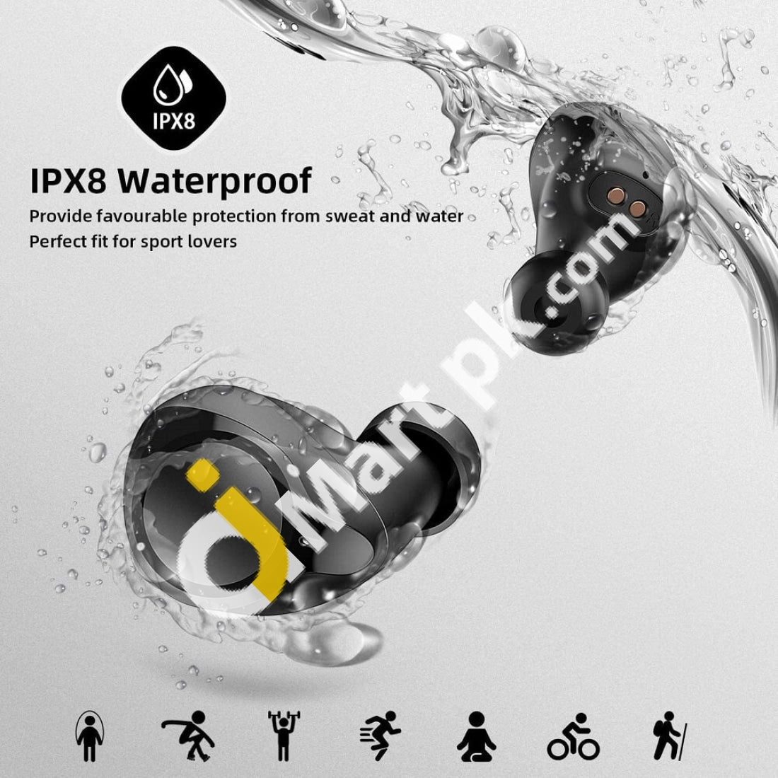 Enacfire Future Plus Bluetooth 5.0 True Wireless Earbuds Hifi Sound Quality Ipx8 Waterproof -