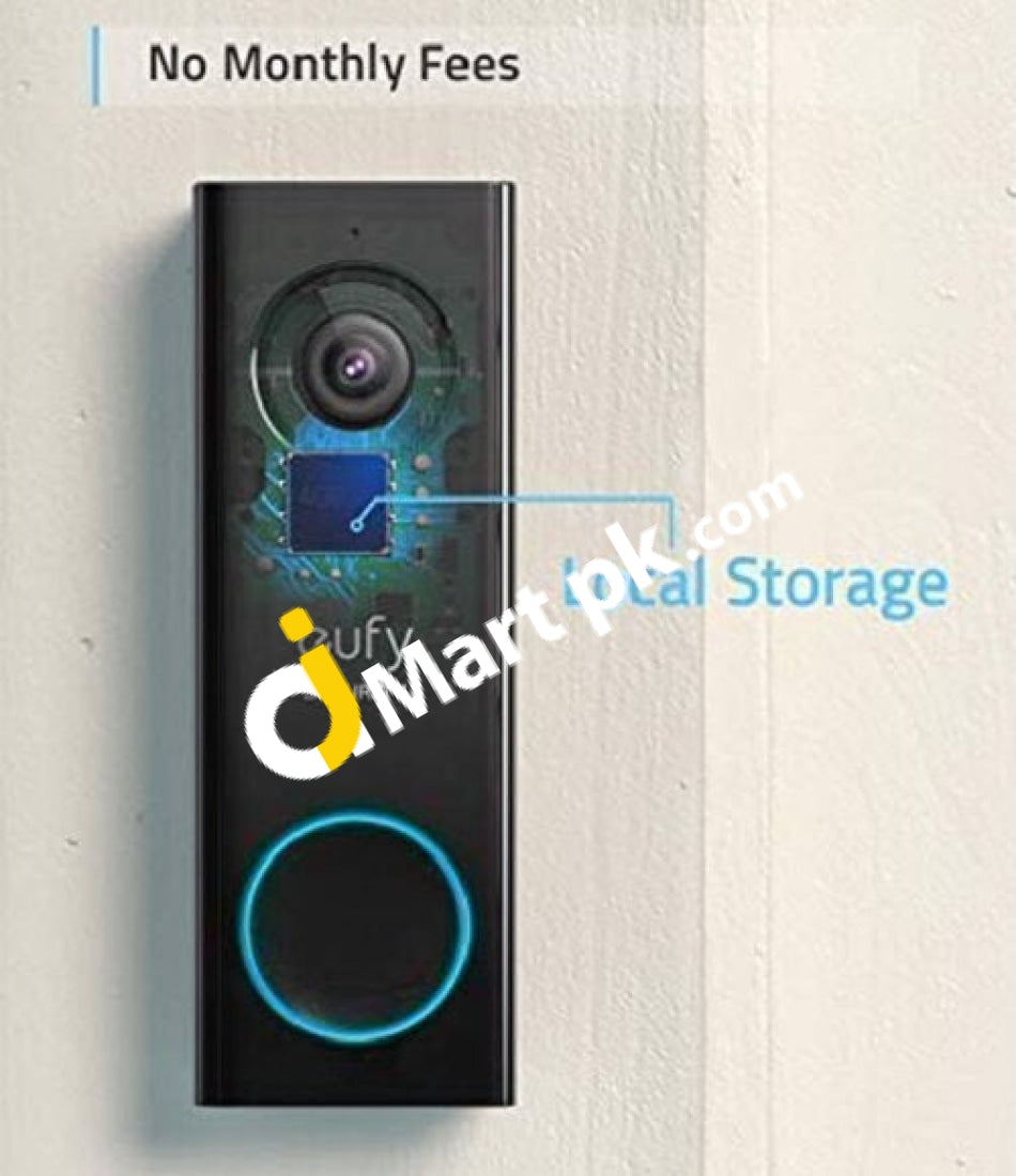 Eufy Security By Anker Wi-Fi Video Doorbell 2K Resolution No Monthly Fees Local Storage Human