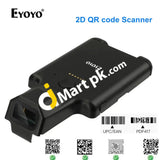 EYOYO QR Wireless 1D 2D Bluetooth Barcode Scanner with Back Clip, PDF417 Data Matrix Code Compatible with Android & iOS - Imported from UK