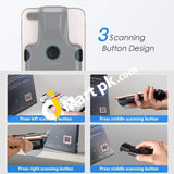 Eyoyo Qr Wireless 1D 2D Bluetooth Barcode Scanner With Back Clip Pdf417 Data Matrix Code Compatible