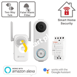 EZVIZ WiFi Doorbell with Chime + Transformer, 1080P Waterproof with 2.4/5GHz Outdoor WiFi Camera, Human Shape Detection, Two-Way Audio, Night Vision, H.265 - Imported from UK