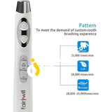 Fairywill 917 Sonic Electric Rechargeable Toothbrush With 3 Replacement Heads (White)- Imported From