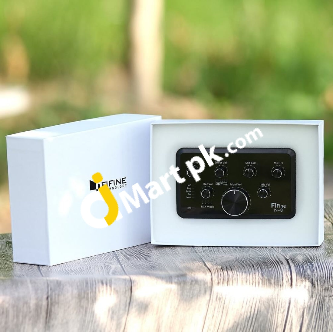 Fifine External Sound Card Audio Recording Interface Usb Box & Mixer Real Time Music Singing Karaoke