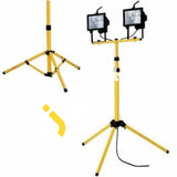 Floodlight 1000 Watt (2X 500W) Halogen Floodlights On Twin Tripod - Imported From Uk